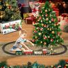 Electric Train Set for Kids Battery Operated Toy Train with Lights & Sounds Classic Train Set for Around Christmas Tree