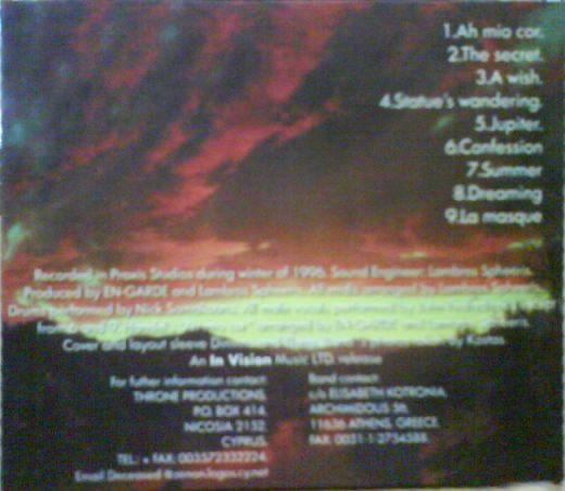 

CD EN GARDE - Comedia De L Arte TAV001 Throne Producti 1997 Japan Rock Used