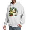 Men's Hooded Sweatshirt, Contrasting Color Sweatshirt, Sports   Casual Jacket