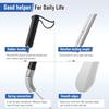 Extendable Shoe Horn Long Handle for Seniors, Twist To Lock, 16" To 31"Adjustable, Stainless Steel Telescopic Shoehorn for Men Women