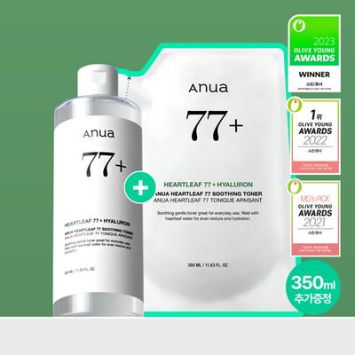 Houttuynia Cordata 77 Soothing Toner 350ml Special (+350ml Refill Pack)