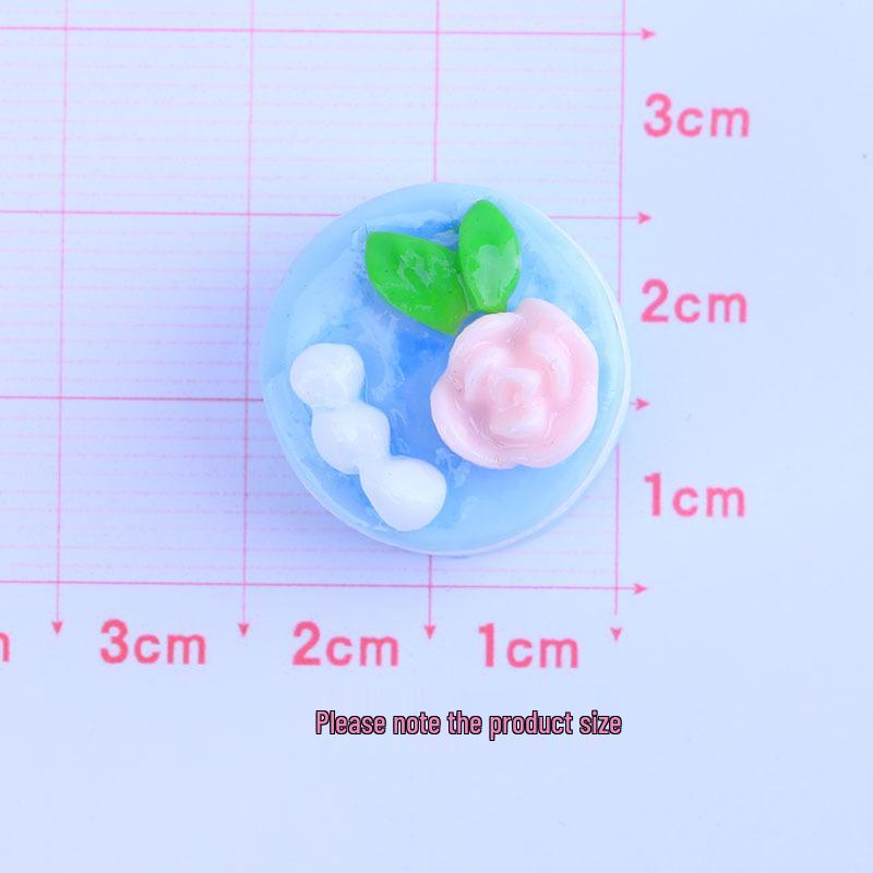 Glossy Fruit Cake Charm: Handmade Cartoon Resin Accessories for Crocs
