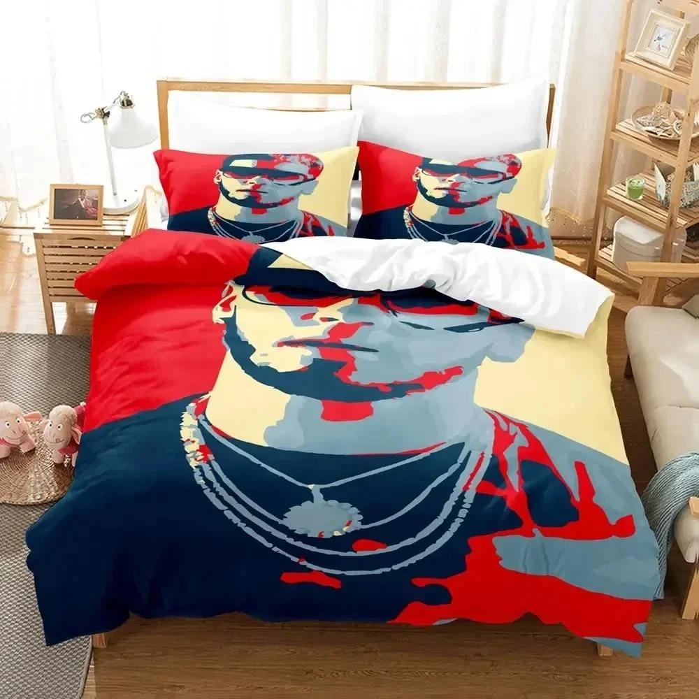 3D Print Anuel Aa Real Hasta La Bedding Set Duvet Cover Bed Set Quilt Cover Pillowcase Comforter king Queen Size Boys Adult