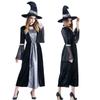 Hot Halloween Vampire Grey Orange Witch Big Adult Reaper Dress, Halloween Costume