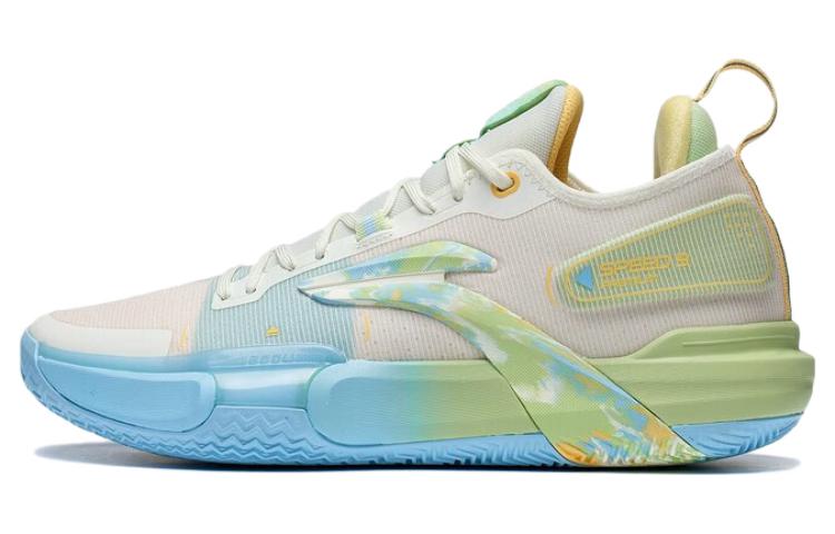 Li Ning Speed 9 Premium Basketball Shoes Men s Low Top White/Blue ABAS071-5 44