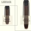 MERISIHAIR Coda di Cavallo Sintetica Lunga Liscia con Coulisse Clip In 22/32 Pollici Extension Capelli Nero Castano per Donne