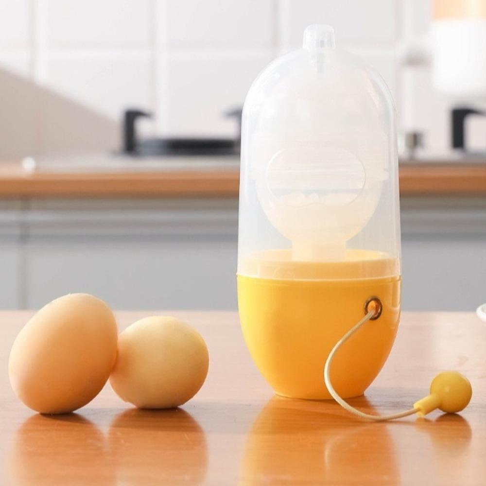 Kunststoff-Eigelb-Mischer Abnehmbarer Eiweiß-Mischer Küchenbedarf Ei-Schleuder Zuhause