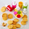 6 Pieces Cookie Stamps Set Round Cookie Embossing Mold with Handle Homemade Cookie Cutters for Baking Cookie Decorations