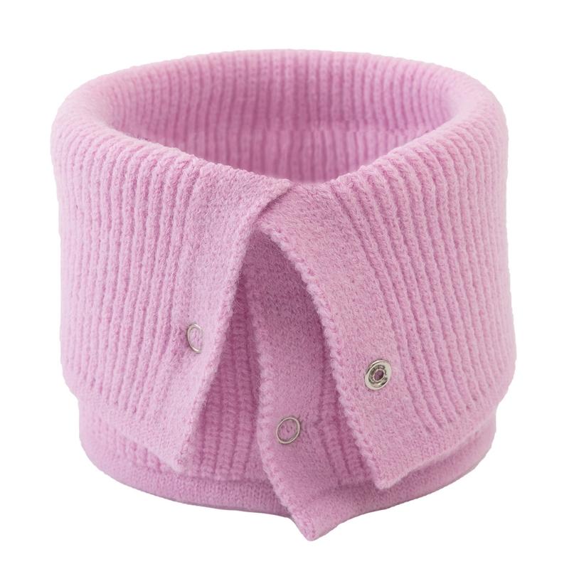 Collar Scarf Neck Warmer With Button Closure Knitted Scarf For Women Wool Scarf Neckerchief Decorative Scarf Neck Warmer