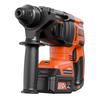 20V Brushless Cordless Hammer Drill, Lithium-Ion 1.1 Inch Rotary Hammer Driver, SDS-Plus Electric Lightweight Power Tool Kit with Battery and Charger,
