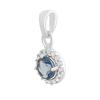 Silver Pendant with Nano Tanzanite 1.587ct (2157267)