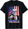 Merica Trump Funny 4th of July American Flag Shirt Unisex T-Shirt