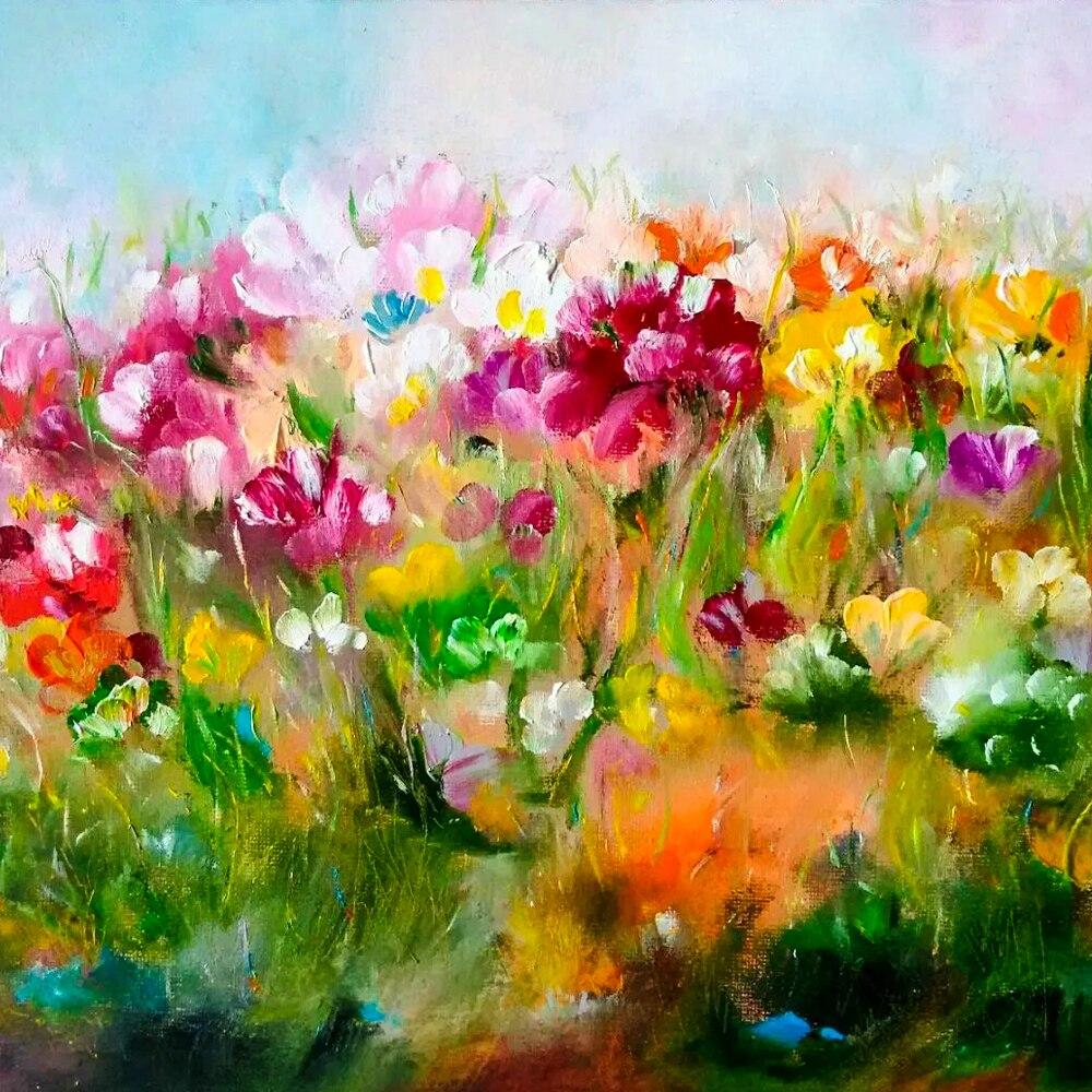 

5D DIY алмазная живопись цветы набор для вышивки крестом полная круглая дрель вышивка мозаика художественная картина стразы ремесла декор Full Round 20x20CM