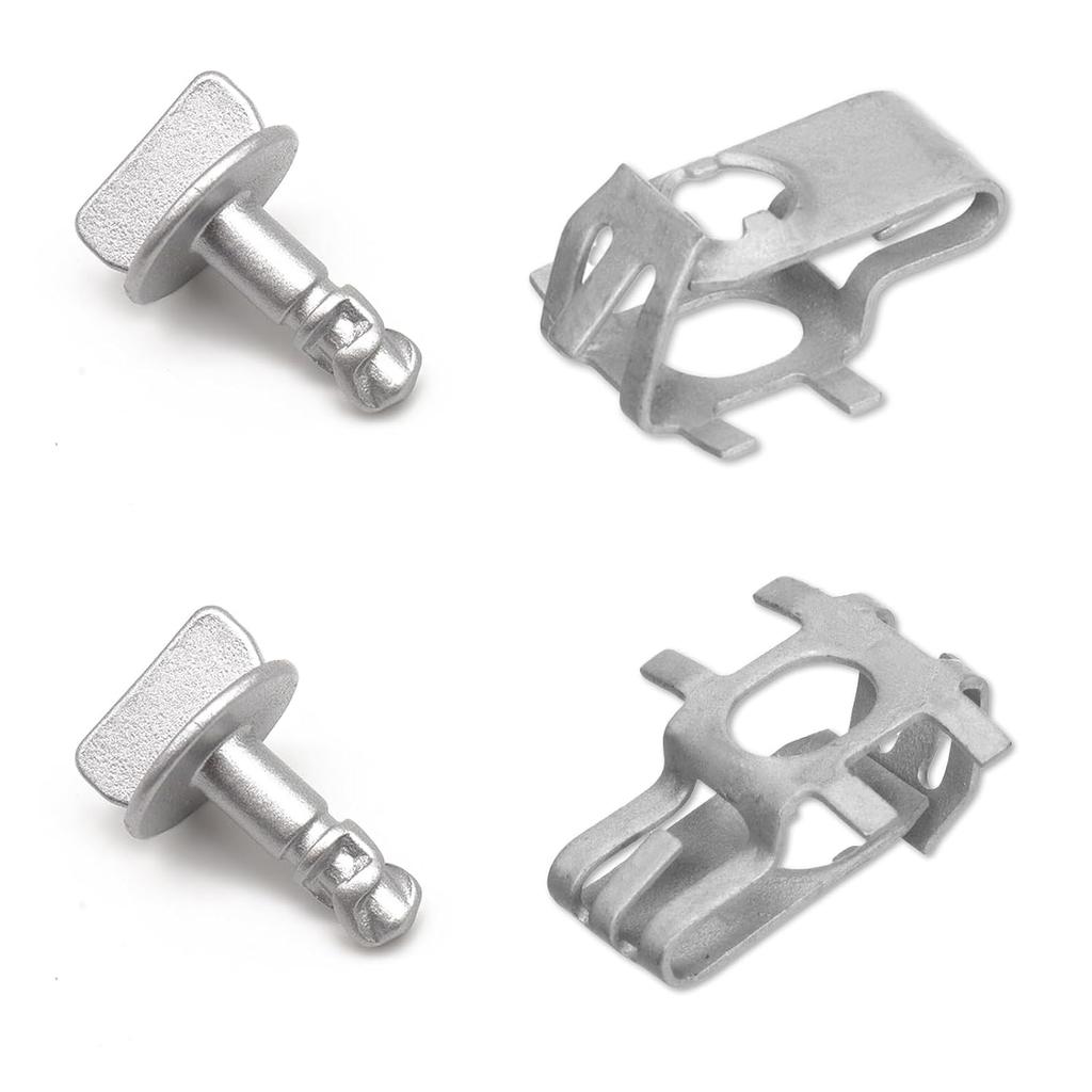 4 Sets Radiator Support Splash Shield Fastener Quarter Turn Thumb Screw with Clip Nuts Kit, Engine Shield Cover Thumb P Engine Splash Shield Clip for