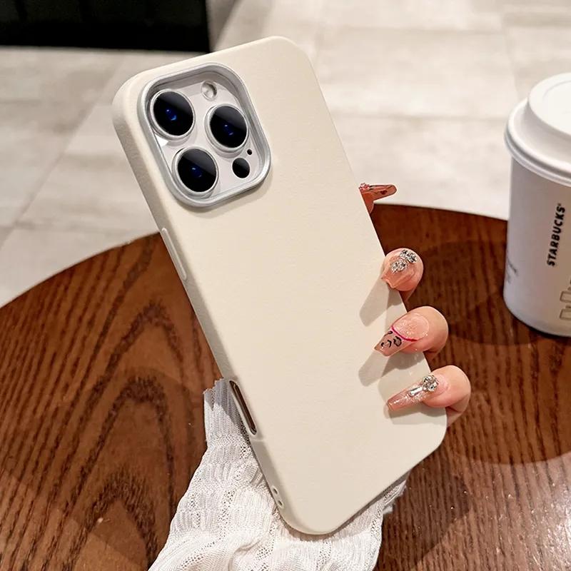 Luxury Matte Leather Phone Case for Xiaomi Redmi Note 14 13 12 12S 11 11S 10S Pro Plus Redmi 14c 13c 12c 4G 5G Shockproof Cover