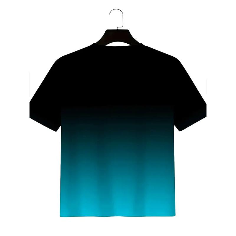 New Summer Men's Fashion T-shirt Personality King Printed Men's T-shirt Top