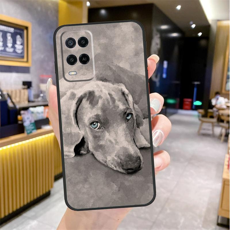 Weimaraner Dog Case For Oppo A74 A54 A94 A78 A98 A18 A60 A80 A40 A38 A58 A96 A76 A16 A15 A17 A57 A77 A5 Pro