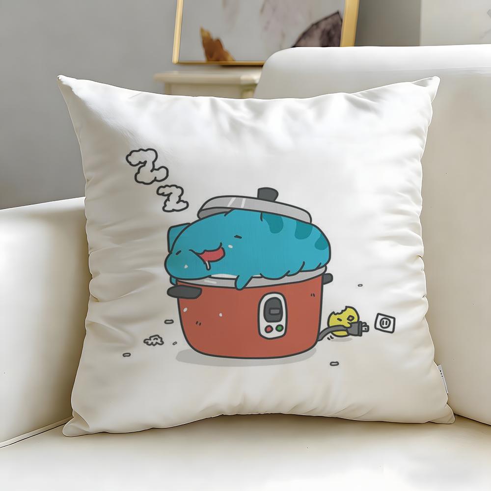 Beliebte Cartoon-Bugcat Capoo Kissenbezug Weich & Leicht zu Waschen – Vielseitig für Sofa, Bett, Reisen und Büro
