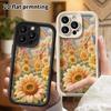Phone Case: 2D Flat, Suitable for iPhone 18 17 16 15 14 13 12 Pro, Sunflower Fields Town, Perfect Christmas and Halloween Holiday Gift
