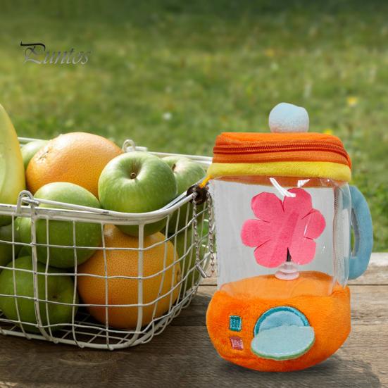 Jouet en peluche pour mixeur de carottes, jouet amusant et rotatif avec cordon de serrage, 15 cm, presse-agrumes interactif à remonter, pour garçons et filles