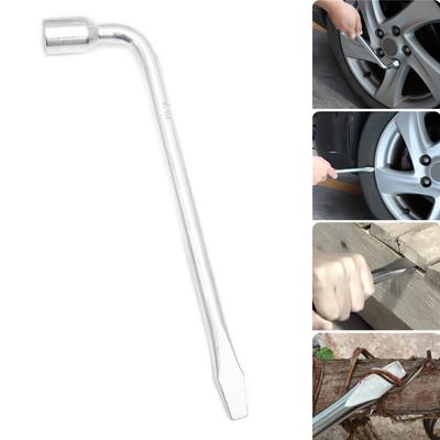 Car Spare Tire Lug Wrench L Type 17/19/21/22/23/24mm Slotted End Socket Repair Tool Tire Wrench Replacement Tool