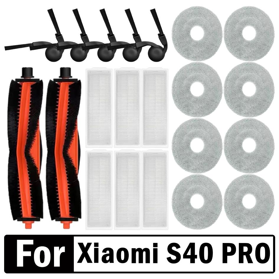 Per Xiaomi S40 PRO / OV71GL Robot Aspirapolvere Parti di Ricambio Spazzola Principale Laterale Filtro HEPA Panno Mocio Accessori