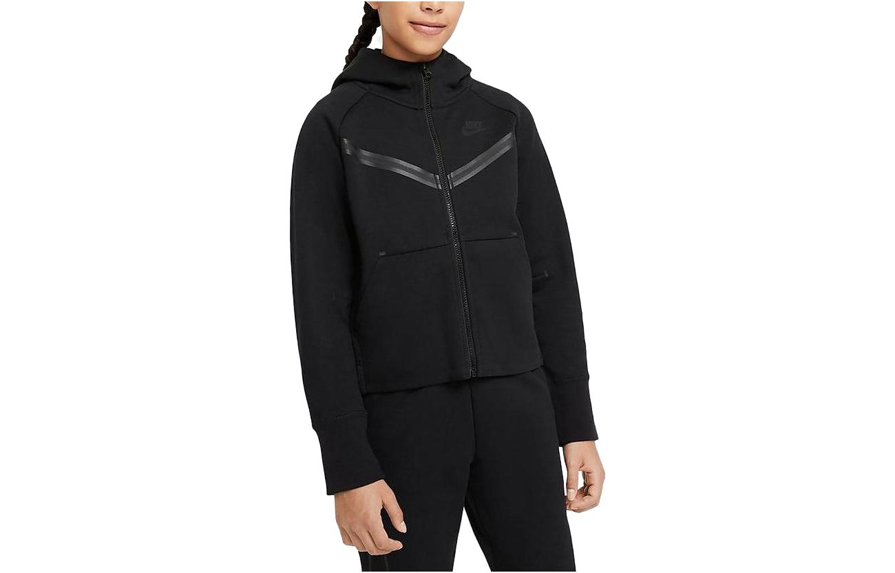 

Nike Girls Tech Fleece Hoodie Black/Black CZ2570-010 XL