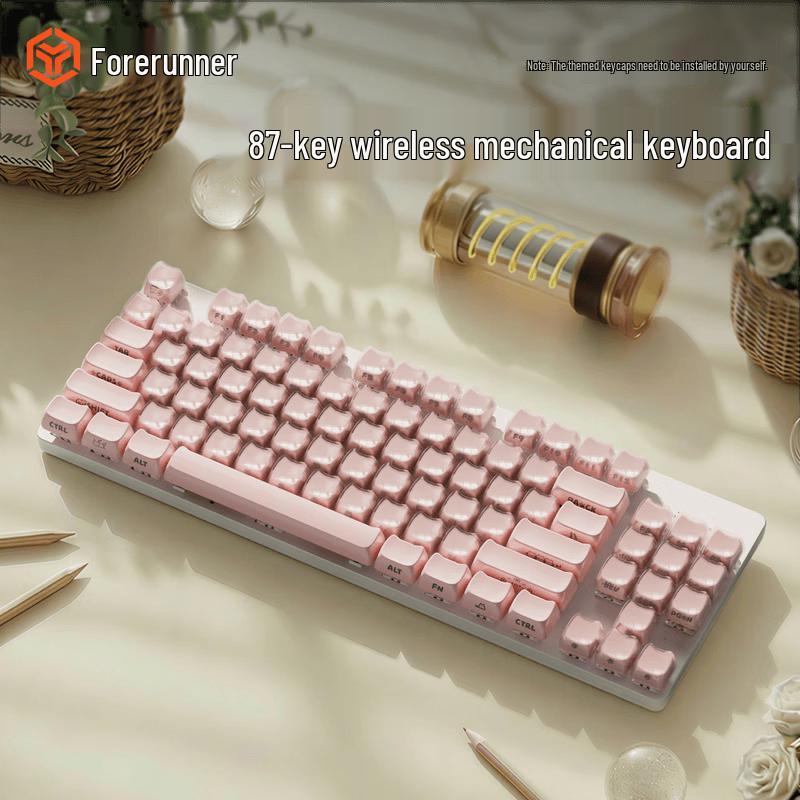 

Qianxingzhe Cat-Themed Mechanical Keyboard Red Switch