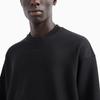 Emporio Armani FW24 Solid Color Letter Logo Embroidered Loose Fit Crew Neck Long Sleeve Sweatshirt Men sweatshirt Black 6D1MC1-1JRRZ-0999
