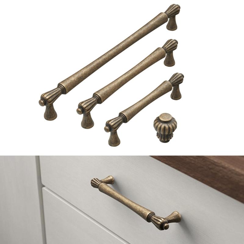 Set of 2 Vintages Styles Bronze Handles Enhancing Elegant In Home Interior and Furniture Restoration Casual Use