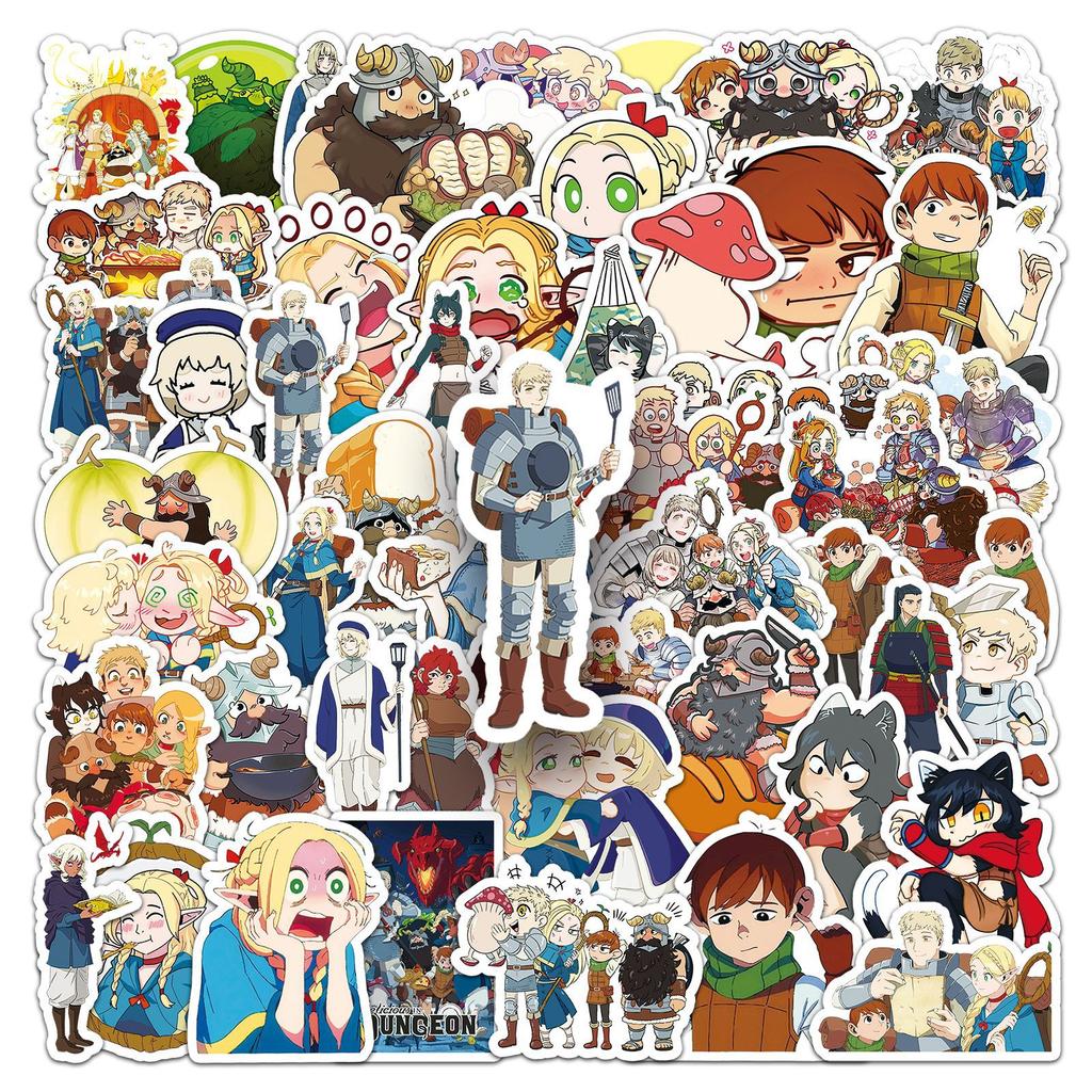 50 Maze Rice Graffiti Stickers Personalized Cartoon Japanese Comic Decoration Mobile Suitcase Water Cup Computer Stickers