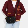 New COACH Hobo Cow Leather Crescent Saddle Bag Shoulder Bag Women's Black CH196-IMBLK