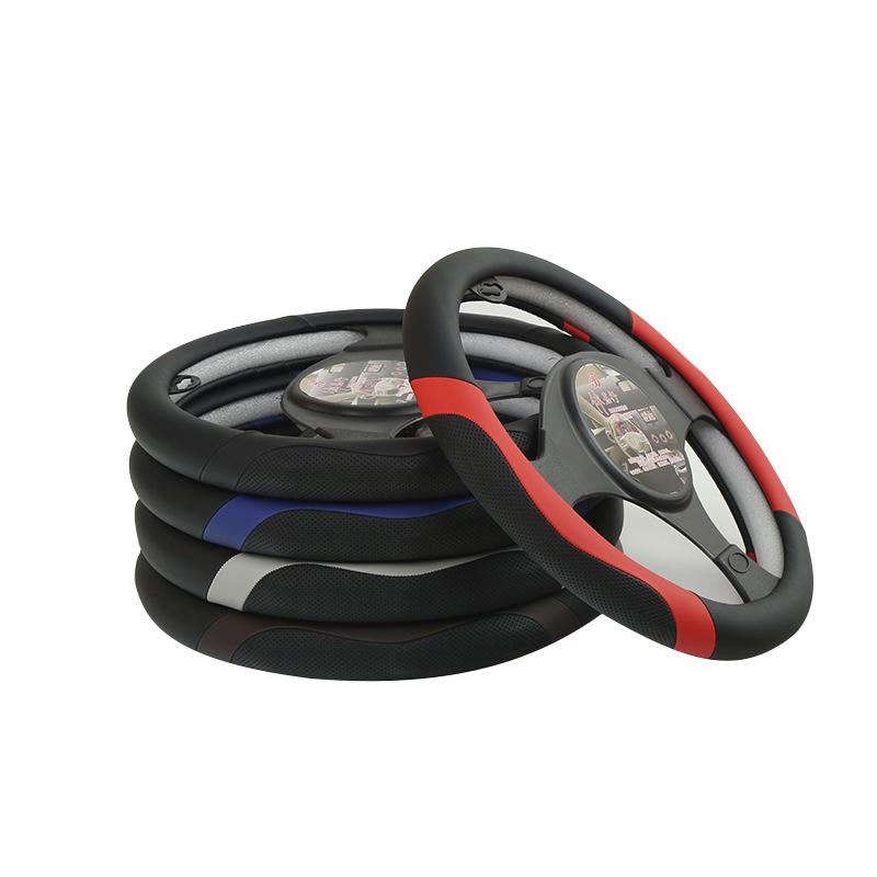 Non-slip Breathable Massage Car Steering Wheel Cover for All Seasons