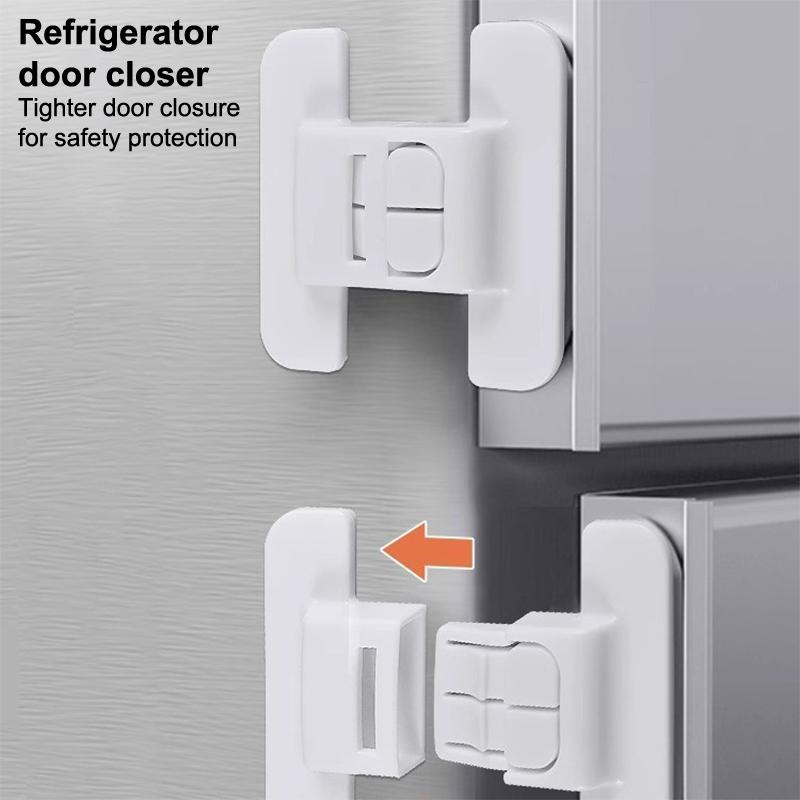 5Pcs Baby Safety Cabinet Lock Drawer Door Locks Child Anti-Pinching Hand Security Protection Buckle Protection Refrigerator Lock