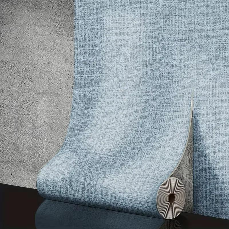 Self Adhesive PVC Solid Color 50cmX10m Linen 3D Foam Thickened Waterproof Background Wall Decoration Wallpaper Wall Sticker