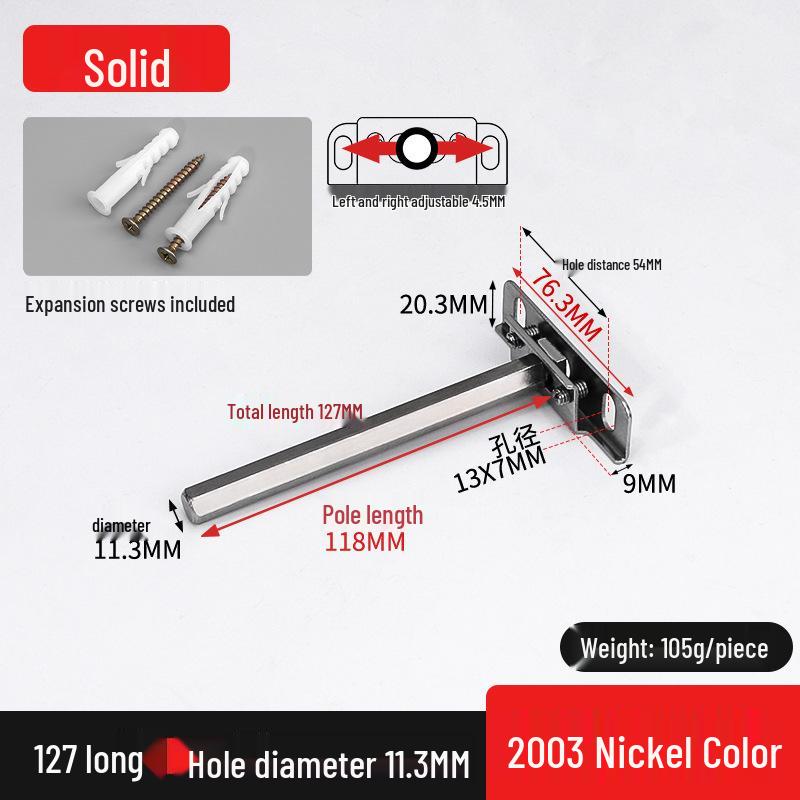 Invisible T-Shaped Shelf Brackets for Concealed Wall-Mounted Bookshelf Support