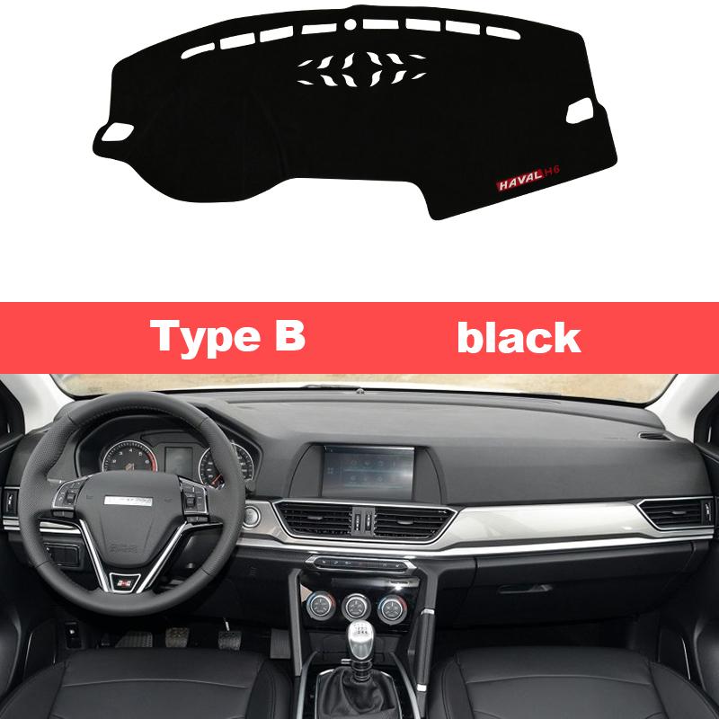 For Haval H6 2017 2018 2019 2020 Car Dashboard Covers Mat Sun Shade Pad Instrument Panel Carpets Anti-UV Interior Accessories