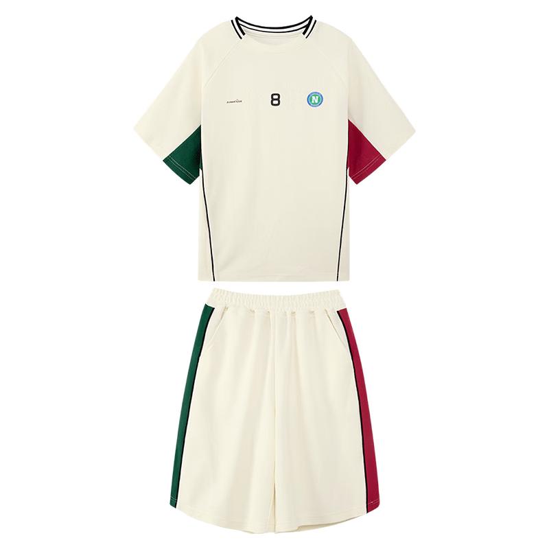 Boys  Cool-Touch Pique Color Block Athletic Set 140