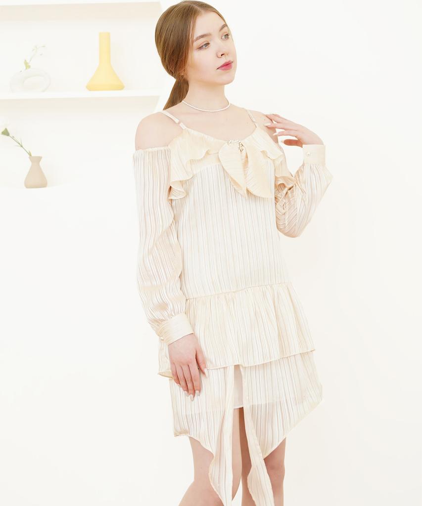 CATTLINE Heart Ring Satin Dress