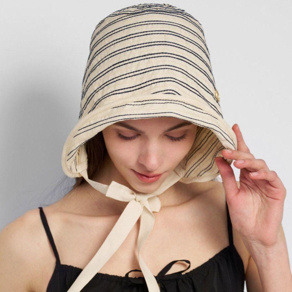 Sun-protective Fisherman's Hat for Women Breathable Beach Cap Trendy Bucket Hat