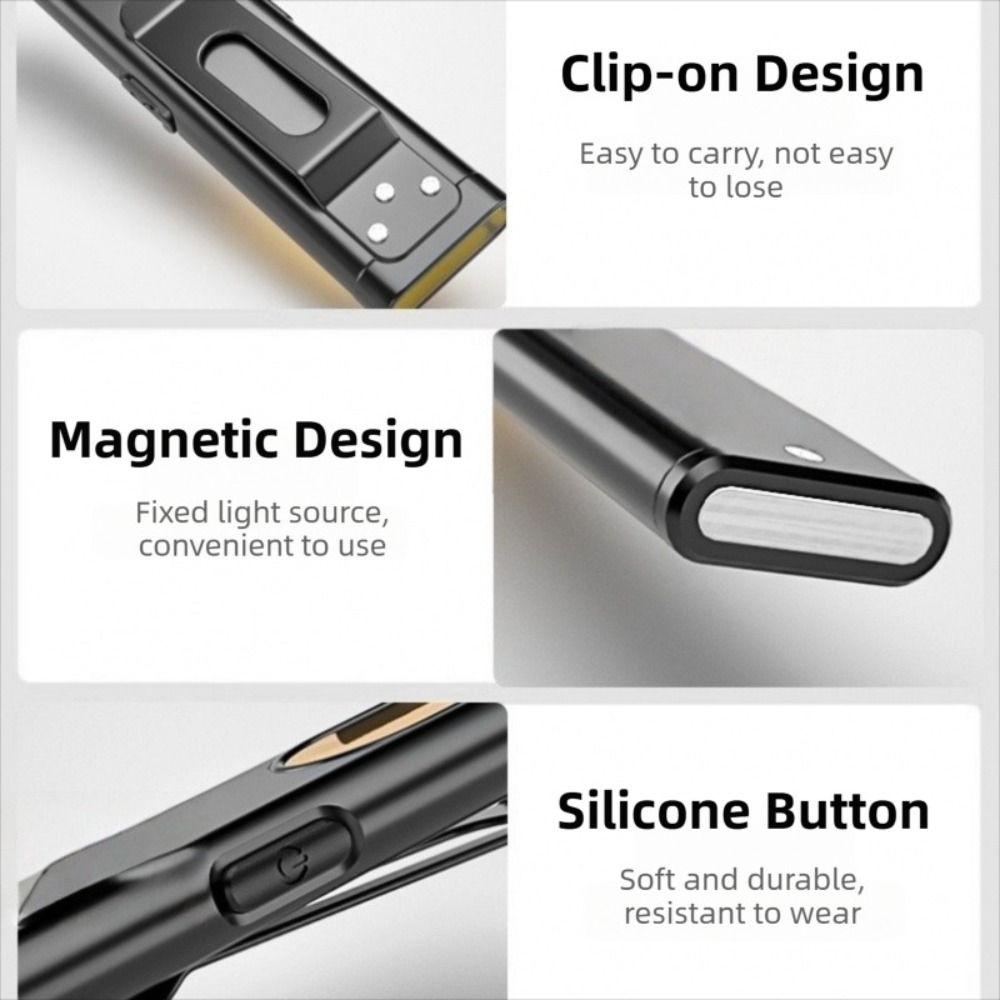 Rechargeable LED Keychain Flashlight 550LM EDC Flashlight Portable Mini Torch Light  For Emergency