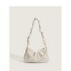 Summer Pleated Cloud Bag Pearl Chain Underarm Bag Single-shoulder Crossbody Bag