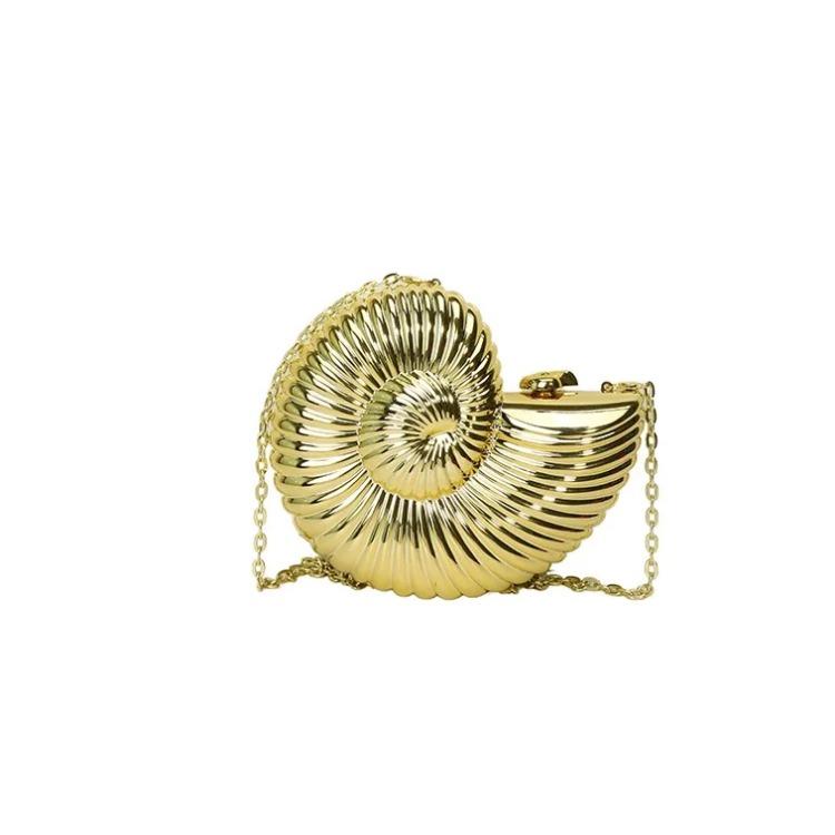 Design Sense of Conch Bag for Women  Acrylic Bag  Diagonal Chain  Cross Bag Shaped  New