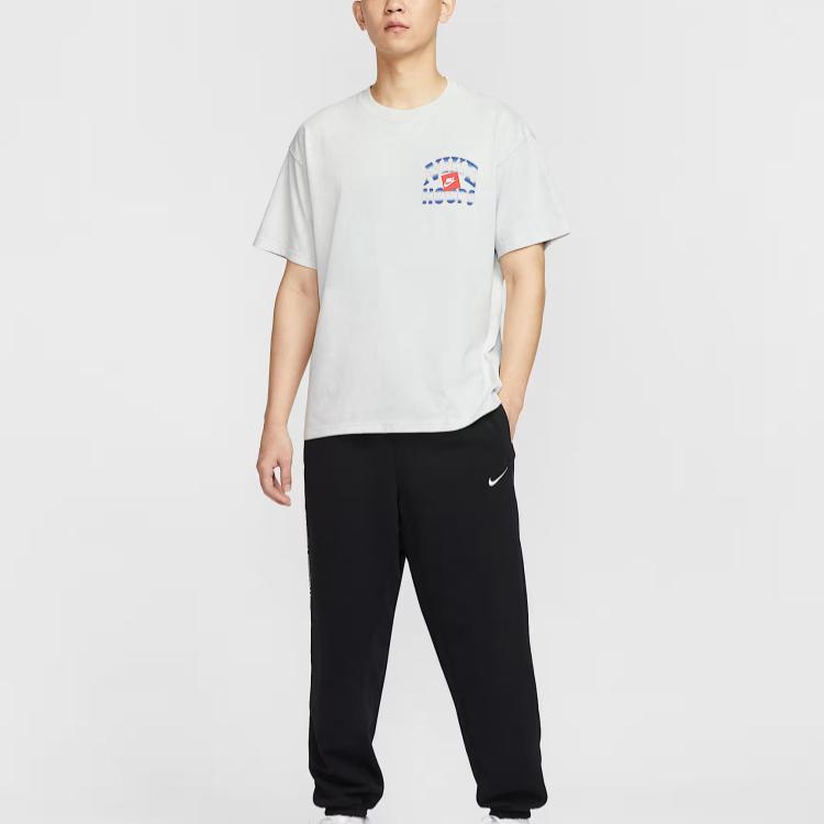 Nike Comfortable Fashionable Minimalist Versatile Short Sleeve T-Shirt Men Tops Dusty-Light HJ3437025