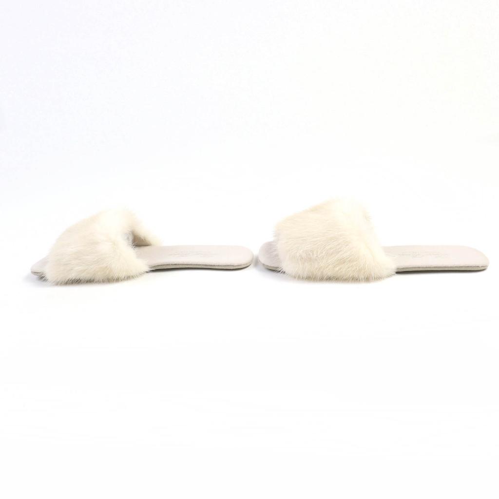 Loro Piana Other shoes fur slippers Beige MINK Women 36 Used