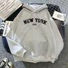 Fleece hoodie sweater men's and women's autumn and winter tops loose