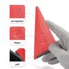 Automotive Film Sticking Tool Silicone Soft Scraper Film Pasting Construction Scraper Triangular Silicone Scraper