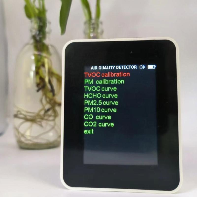 Air Quality Detector Alarm Sensors CO2 Temperature Humidity Tester Monitor Analysis for Analyzing Indoor Air Composition