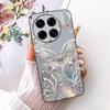 Luxury Flower Butterfly Bow Pattern Casing For Tecno Camon 30 30s Pro 30 Premier Back Cover Clear Soft Silicone Phone Case