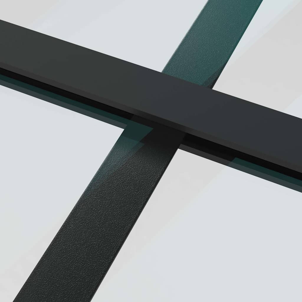 Vidaxl Drzwi Przesuwne, Szkło Esg I Aluminium, 76X205 Cm, Czarne